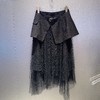 MC网纱配披帘百搭中长半裙50401（黑）夏季152520150321 商品缩略图3