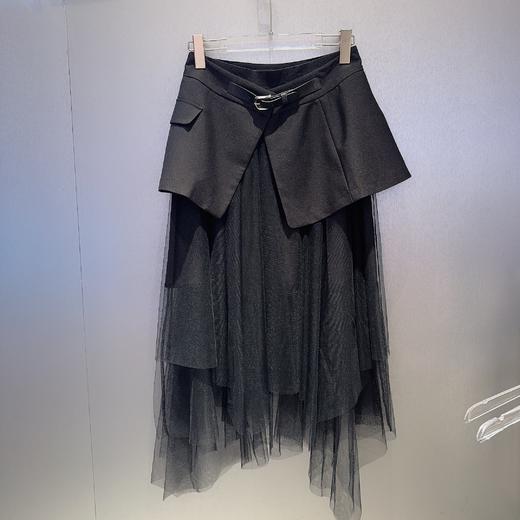 MC网纱配披帘百搭中长半裙50401（黑）夏季152520150321 商品图3