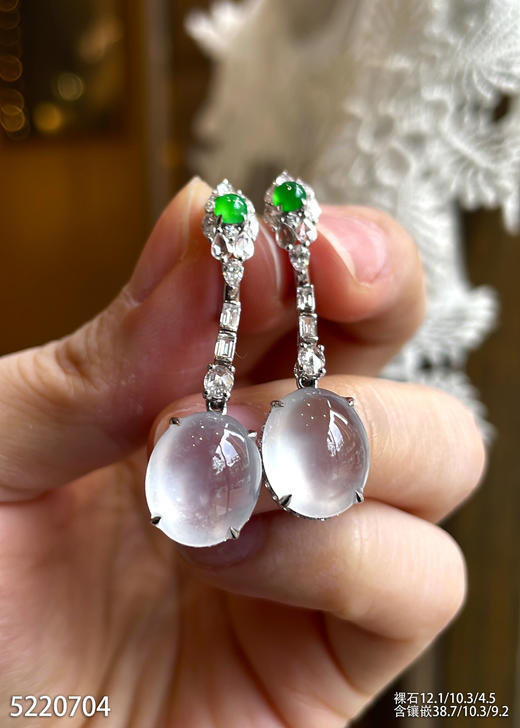 5220704，蛋面耳坠。具体价格微信咨询 商品图2