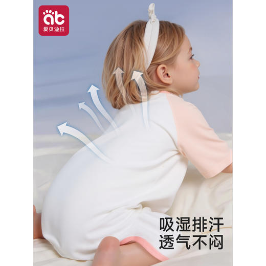 【爆】宝宝睡衣婴儿睡袋夏季薄款纯棉a类幼儿童防踢被神器连体空调夏天 商品图2