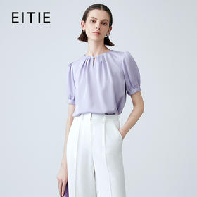 EITIE爱特爱夏季新款通勤高级感气质显瘦上衣7813509
