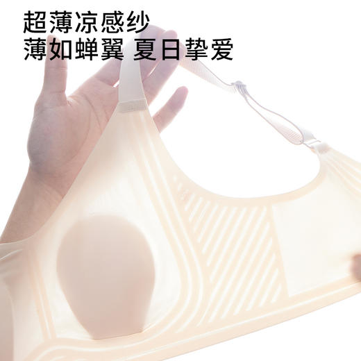 第二件半价大胸显小夏季薄款凉感无痕文胸收副乳防下垂全罩杯内衣 商品图2