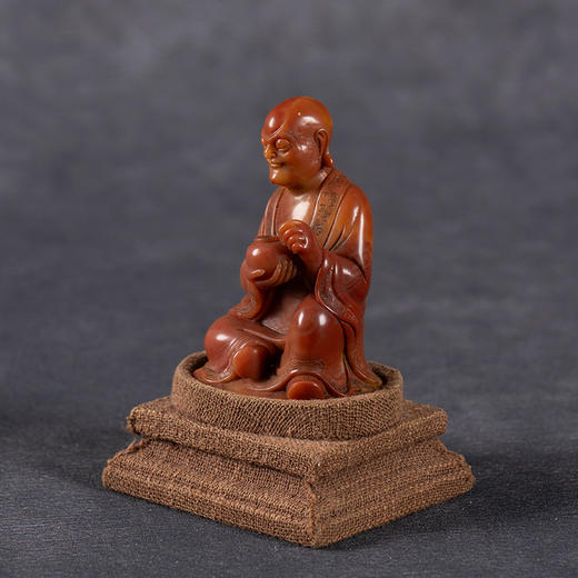 清	寿山石雕罗汉人物摆件 商品图2