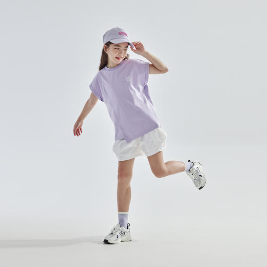 cicochild 2025年夏季新款亲子中大女童凉感抗菌卷边短袖T恤 商品图4