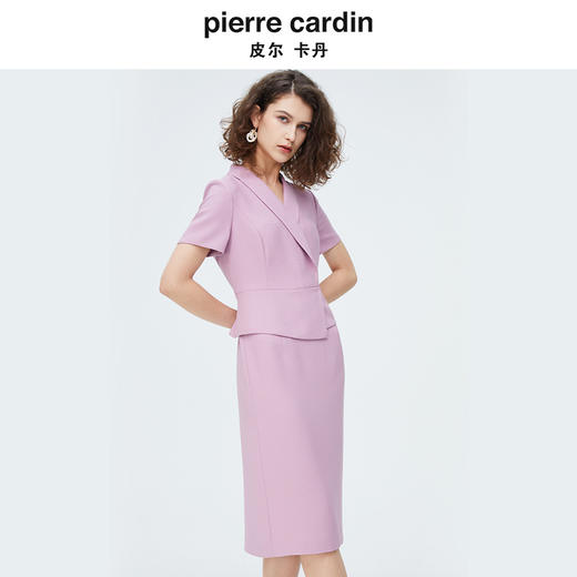 [皮尔卡丹女装]新款通勤商务休闲简约淑女连衣裙 商品图3