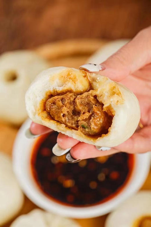 桃花点点包子，特调馅，馅足皮薄，卫生安全 商品图4