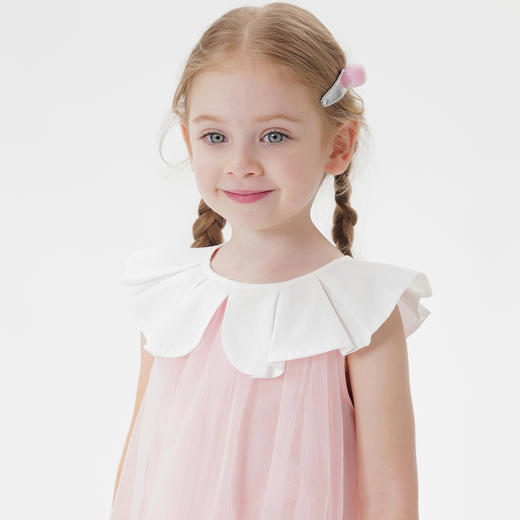 马克珍妮女童梦幻夏日网纱蝴蝶连衣裙宝宝裙子2025夏装新款550878 商品图3