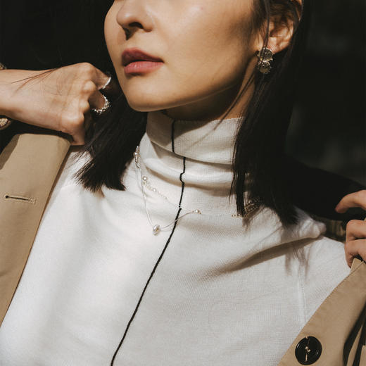 【罗一舟刘宇同款】alodia.co 品牌直发 溺星项链 925银细闪砂工艺闪耀璀璨 商品图1