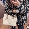 独家渠道！双色！蔻Maggie小号老花托特包   方角托特包 商品缩略图0