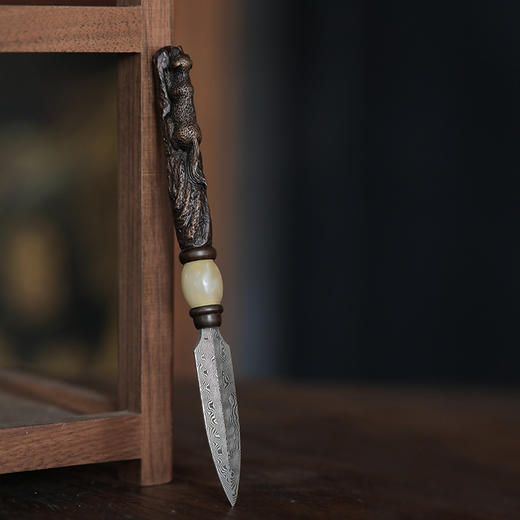 龙泉非遗工坊蒋氏十二生肖茶刀 商品图1