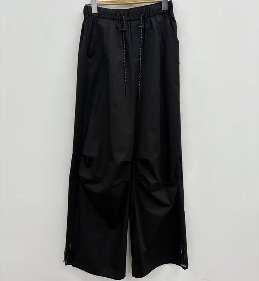 MZ松紧腰头抽绳休闲长裤（黑白）夏季952010160321 商品图7