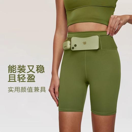 【限时秒】YOGACODE【火树银花系列】马拉松运动短裤全腰围收纳自带腰包抗菌健身瑜伽骑行裤DWS115112 商品图1