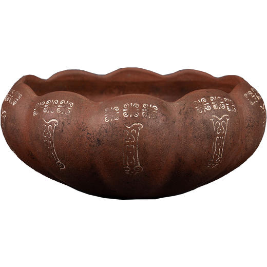 民国 “铁画轩制”紫砂莲瓣形笔洗 商品图5