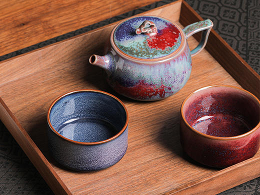 神钧宝瓷茶器&摆件，钧瓷现存最古老的窑口「周家造」出品，釉彩世无比 商品图5