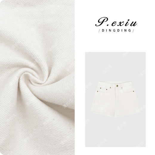 PanYiXiu/潘依绣100%棉舒适透气简约休闲牛仔短裤D6762 商品图0