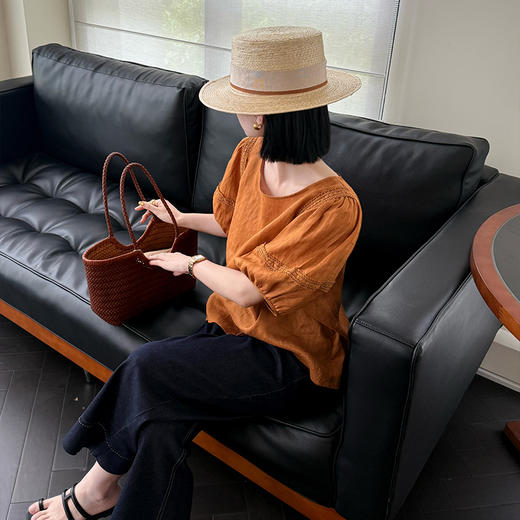 【预售7天】良木礼麻料短袖（207973） 商品图0