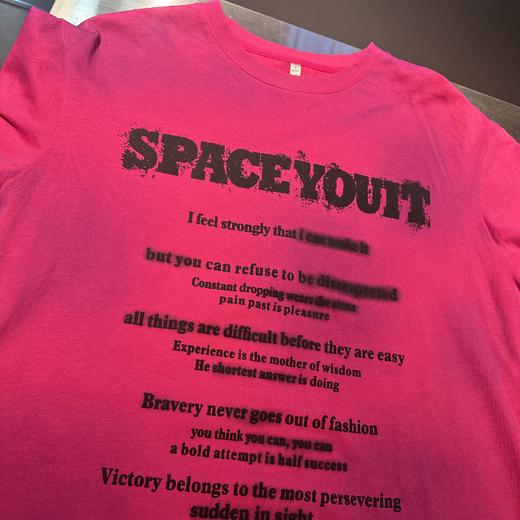 MC晕染印字母短袖T恤50331（红）夏季252140040321 商品图3