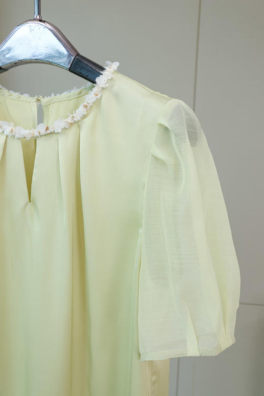 珠光简序|精致钉珠缎面衬衣 商品图4