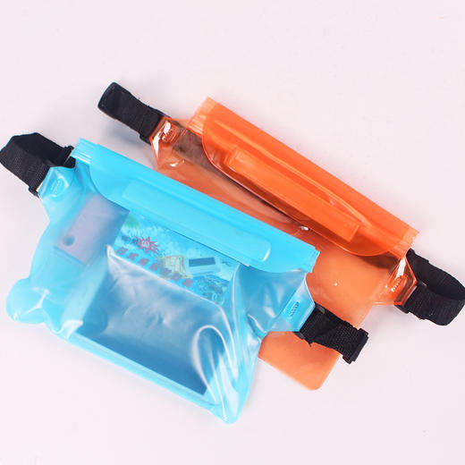 【旅游多功能防水包】防水腰包户外沙滩泼水节手机防水袋漂流三层密封PVC运动防水收纳。ry 商品图2