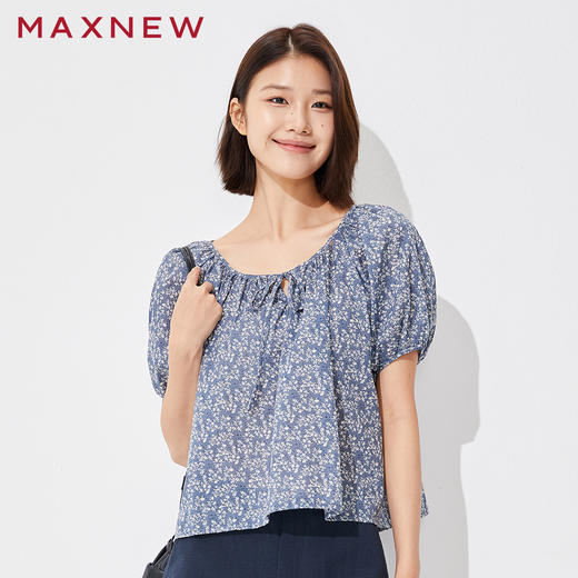 【衬衫】复古法式碎花娃娃衫 1P2221303 商品图0