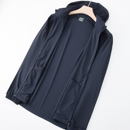【防晒衣】【DWN】大依优型大码可拆卸帽外套高弹皮肤衣防晒外套男宽松加肥加大码上衣夹克薄款 商品图2