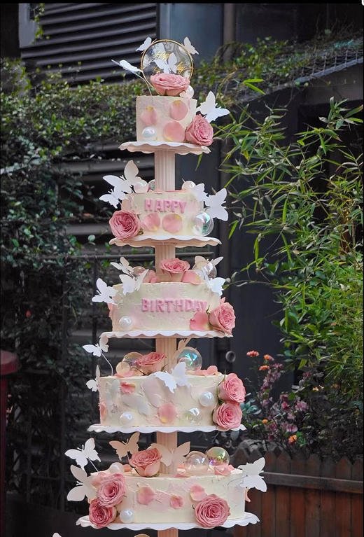 庆典丨多层圆形定制蛋糕（婚礼、纪念日、成人礼、周岁满月、祝寿等） 商品图5