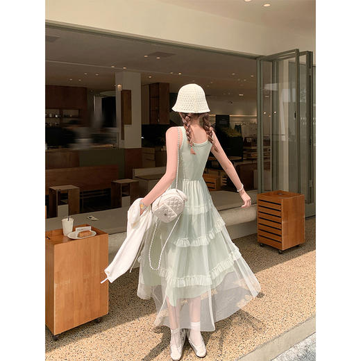 <曾小咸推荐>4.4现货秒杀 ！微信超特价！法式蕾丝边蛋糕连衣裙 日常189.99 立减100 秒杀89.99！！ 商品图4