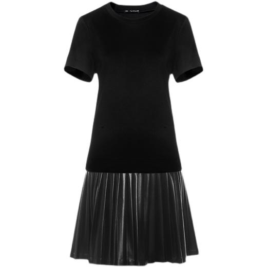 RSG郭培成衣品牌原创高级设计感小众拼接百褶T恤连衣裙 商品图4