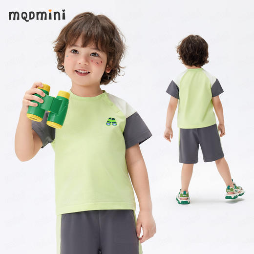 【90-140】【MQDmini】男童夏款撞色短袖套装 商品图3
