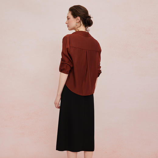 QF853斯尔丽2025新款设计感衬衣宽松休闲搭配无袖连衣裙套装连衣裙 商品图1