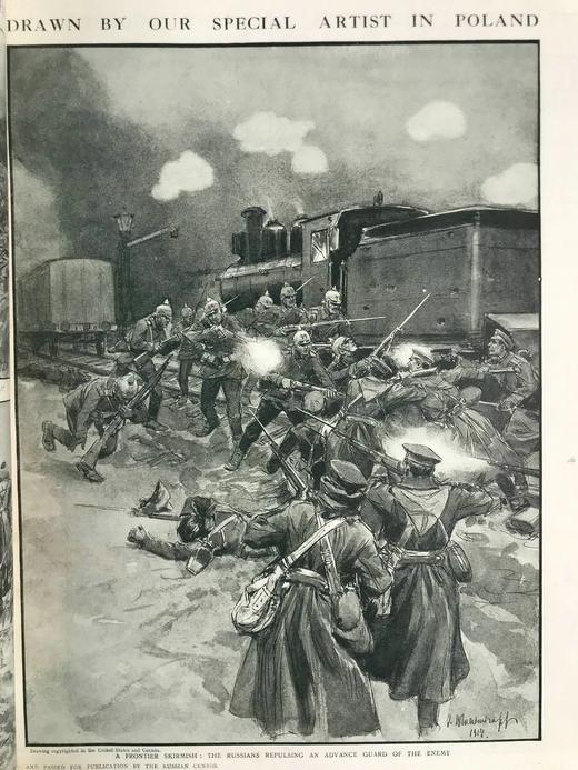 40*29.5cm！1915年 新闻画报合订本 约千余幅插图 漆布精装8开 商品图8