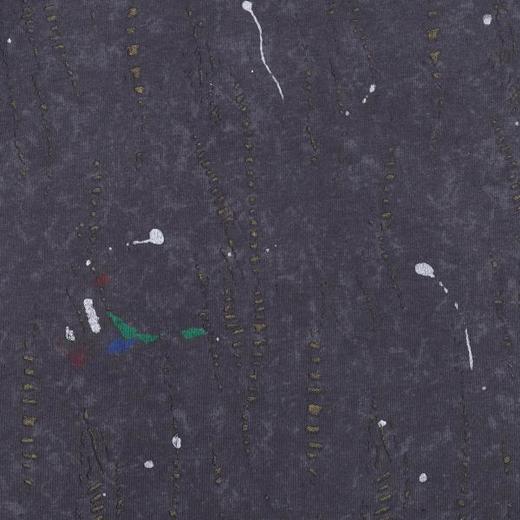 夏季高级感新款美式泼墨撞色破洞短袖T恤百搭潮流复古套头上衣 商品图3