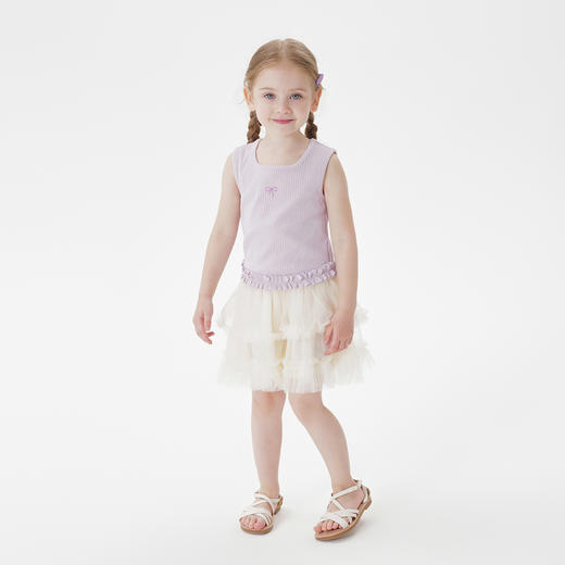 马克珍妮女童甜美蓬蓬网纱裙 宝宝短裙半身裙 儿童夏装新款550881 商品图2