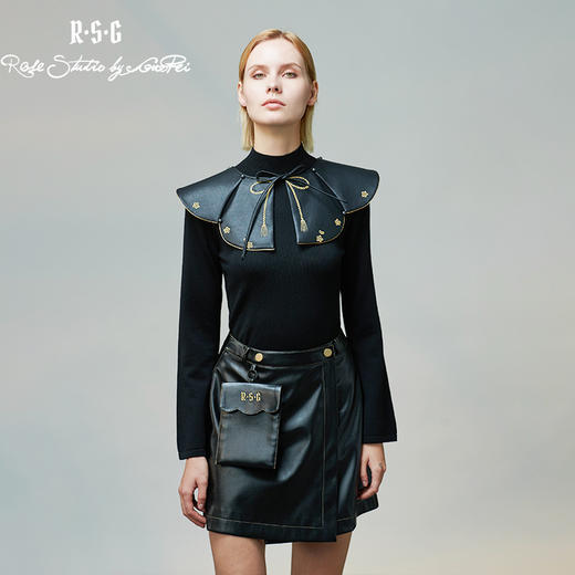 RSG郭培成衣品牌原创设计小众高级感蝴蝶结刺绣碎花样云披肩 商品图1