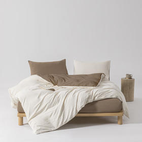 【分仓直发包邮】無印良品透气水洗棉四件套米咖MJ-T2024-0202