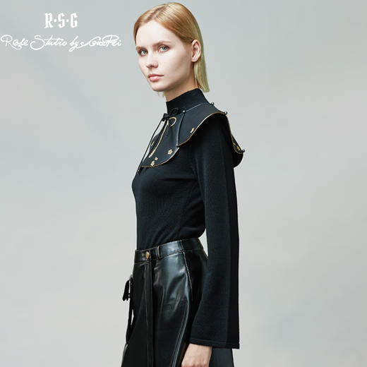 RSG郭培成衣品牌原创设计小众高级感蝴蝶结刺绣碎花样云披肩 商品图2