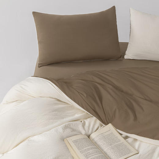 【分仓直发包邮】無印良品透气水洗棉四件套米咖MJ-T2024-0202 商品图3
