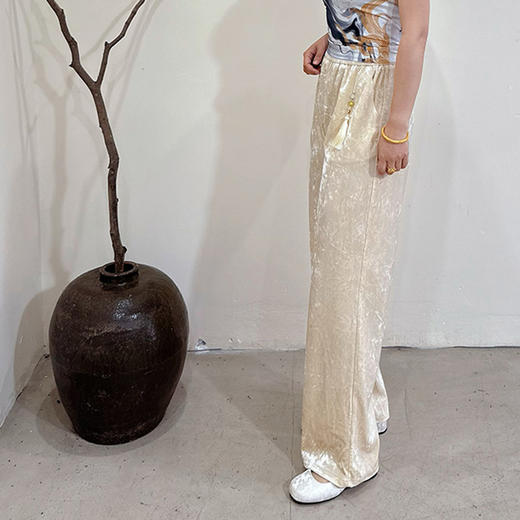 壁虎瑜伽 国风任意门【丝绒逸韵】阔腿裤【5天发货】 商品图3