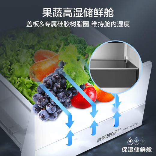 美的（Midea）60厘米嵌系列十字对开门超薄嵌入式大容量家用智能变频电冰箱一级能效BCD-432WUSGPZM(E)【专】 商品图7