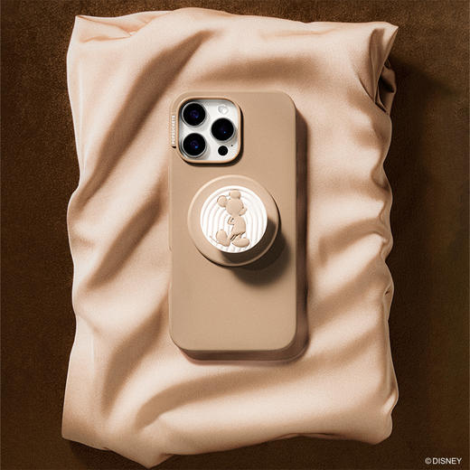 【璀璨米奇】陶艺米奇·MagSafe圆啪嗒 MAGSAFE磁吸手机气囊支架 Round圆啪嗒系列 限量发售 棕色 米奇 商品图1