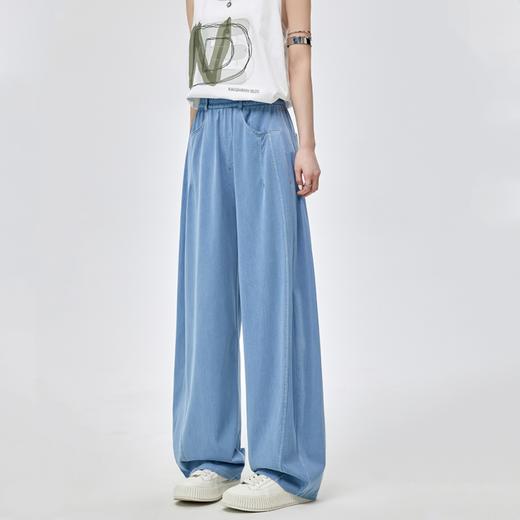 行走の“空调”『凉感牛仔弯刀裤』 修饰腿型 遮肉显高显瘦 轻薄垂顺 对闷热Say bye 商品图3