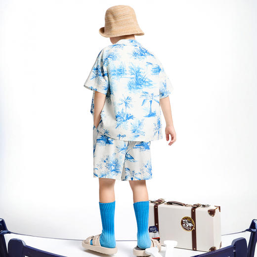 【实体店同款】男童翻领短袖上衣夏季新款安奈儿童装AB521649 商品图5