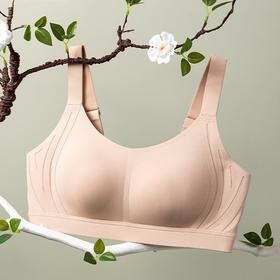 QC-W6248*  大胸显小内衣女收副乳防下垂全罩杯超薄款夏季运动无痕大码文胸（单件）