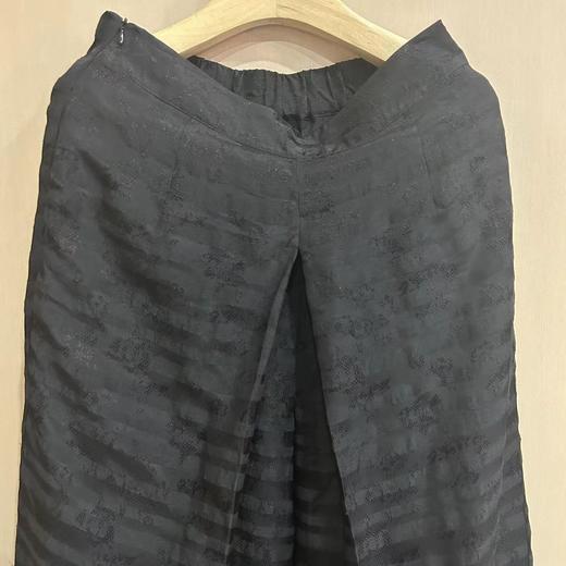 【抖音专属】阔腿裤25709124玄黑-高定款 商品图2