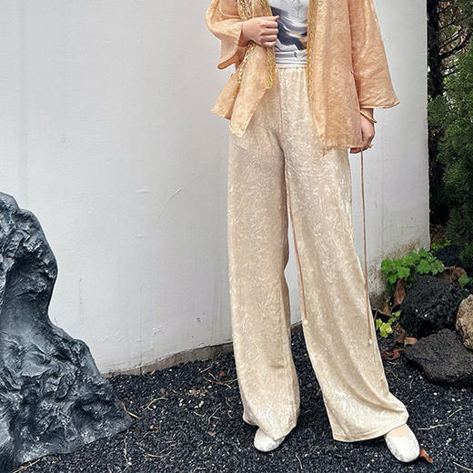 壁虎瑜伽 国风任意门【丝绒逸韵】阔腿裤【5天发货】 商品图0