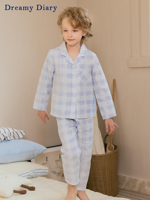 新款！圆圆自留款~轻薄透气王炸睡衣❗女宝男宝都有！美国高端童装【Dreamy Diary纯棉双层纱儿童套装、莫代尔套装】上海百盛、久光百货专柜有售！A类婴幼儿标准 ✅穿着零感无负担丨品牌直发 商品图4