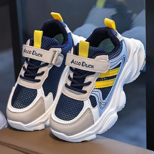 儿童校园小白鞋运动鞋秋季透气耐磨老爹鞋男女童防滑软底跑步鞋24-37 商品图6