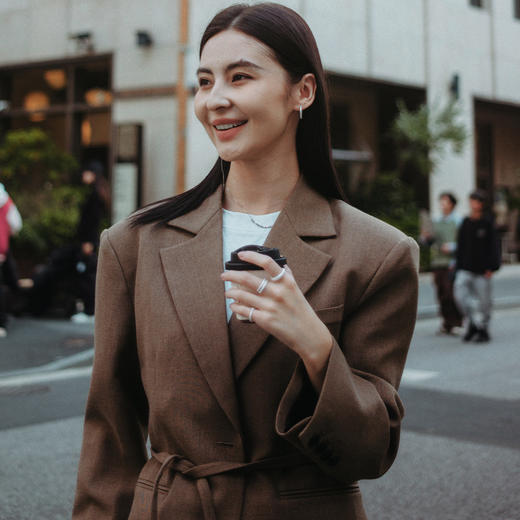 【于文文同款】alodia.co 品牌直发 溺星戒指 925银细闪砂工艺闪耀璀璨素圈开口可调节 商品图7