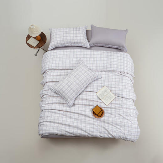 【分仓直发包邮】無印“灵动”条韵四件套（恩格/灰密条）MJ-T2022-101 商品图5