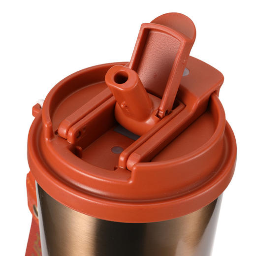 TD50203820  独角犀 Rhino.life我犀艺术家系列 双饮咖啡杯 鎏金橙 500ml 商品图3